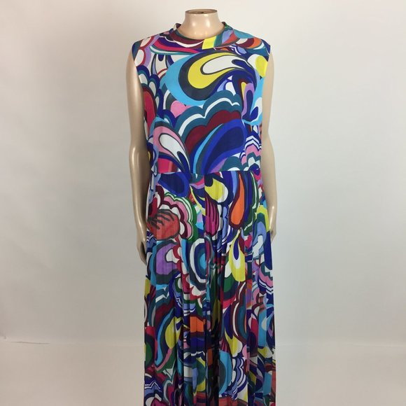 Boden Women's Maxi Dress Multicolor Sleeveless T20